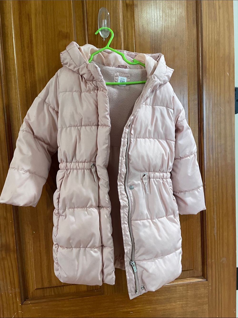 GAP Light Pink Hooded Puffer Coat